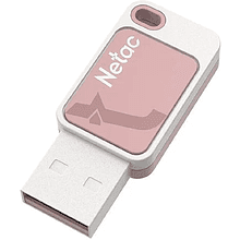 Карта памяти Netac USB Flash 2.0 16 Gb UA31, пластик, розовый