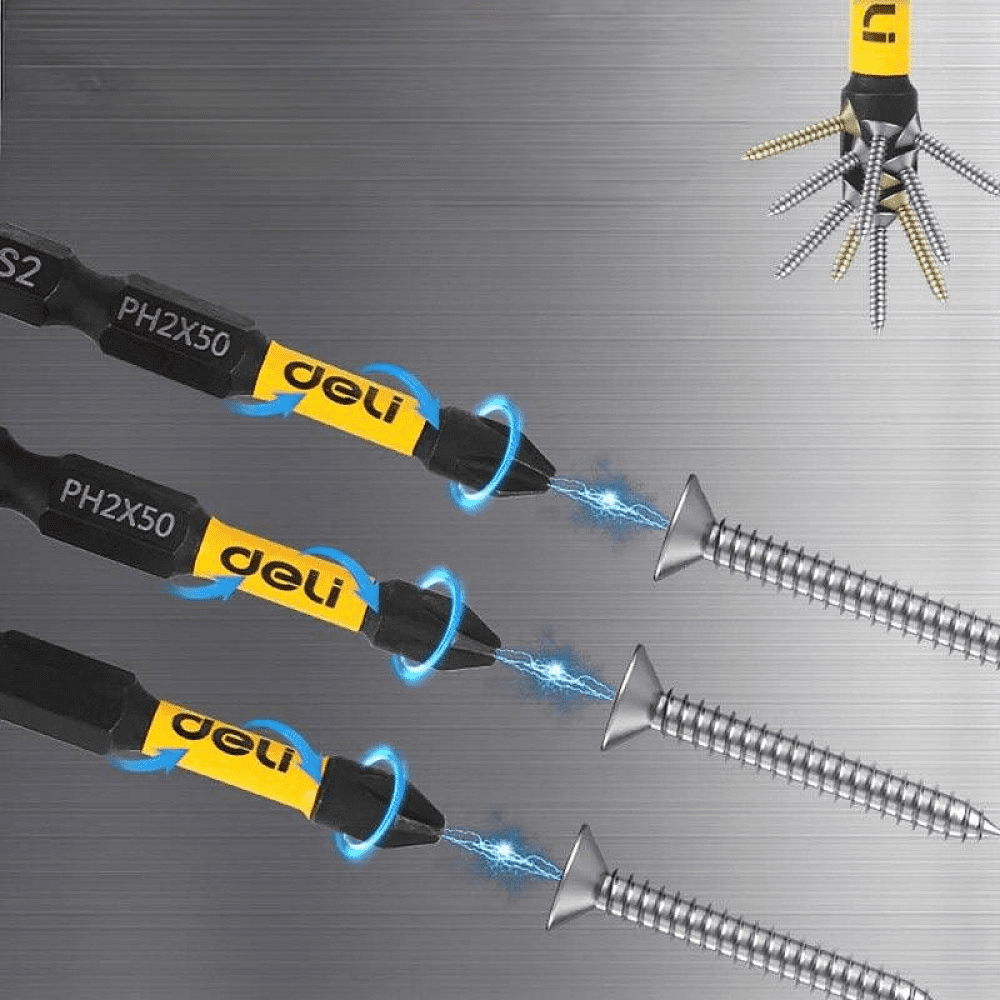 Бита Deli YS EDL251050, ударная, 10 шт., PH2 x 50 мм - 4