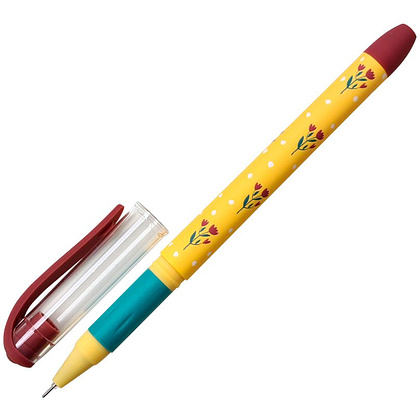 Ручка гелевая "Garden", 0.5 мм, желтый, стерж. синий