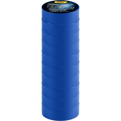 Изолента ПВХ Deli YS EDL5265, 18 мм x 10 м, 130 мкм, синяя - 8 Изолента ПВХ Deli YS EDL5265, 18 мм x 10 м, 130 мкм, синяя - 8