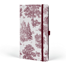 Блокнот "Landscapes rosewood", А5, 96 листов, на резинке, бордо