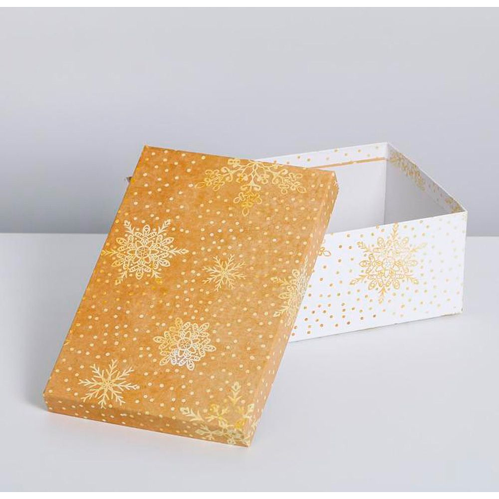 Коробка подарочная «Снежинки», 10 шт - 4