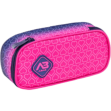 Пенал "Hexagon Pink Ombre", 1 отделение, розовый