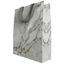 Пакет бумажный подарочный "Carra. White", 18x23x10 см, белый