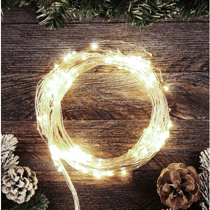 Гирлянда электрическая LED "Занавес. Роса", тепло-белый - 5