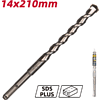 Бур по бетону Deli YS EDH-Y14210, 14 x 210 мм, SDS-PLUS - 2 Бур по бетону Deli YS EDH-Y14210, 14 x 210 мм, SDS-PLUS - 2