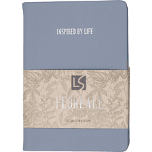 Блокнот "Floreale. Smoky Sky", А6, 136 листов, клетка, голубой