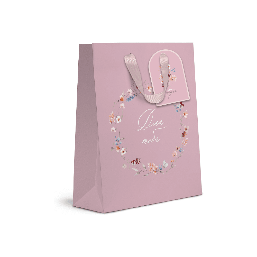 Пакет бумажный подарочный "Italy Garden МS", 18х22.7х10 см, ассорти - 3