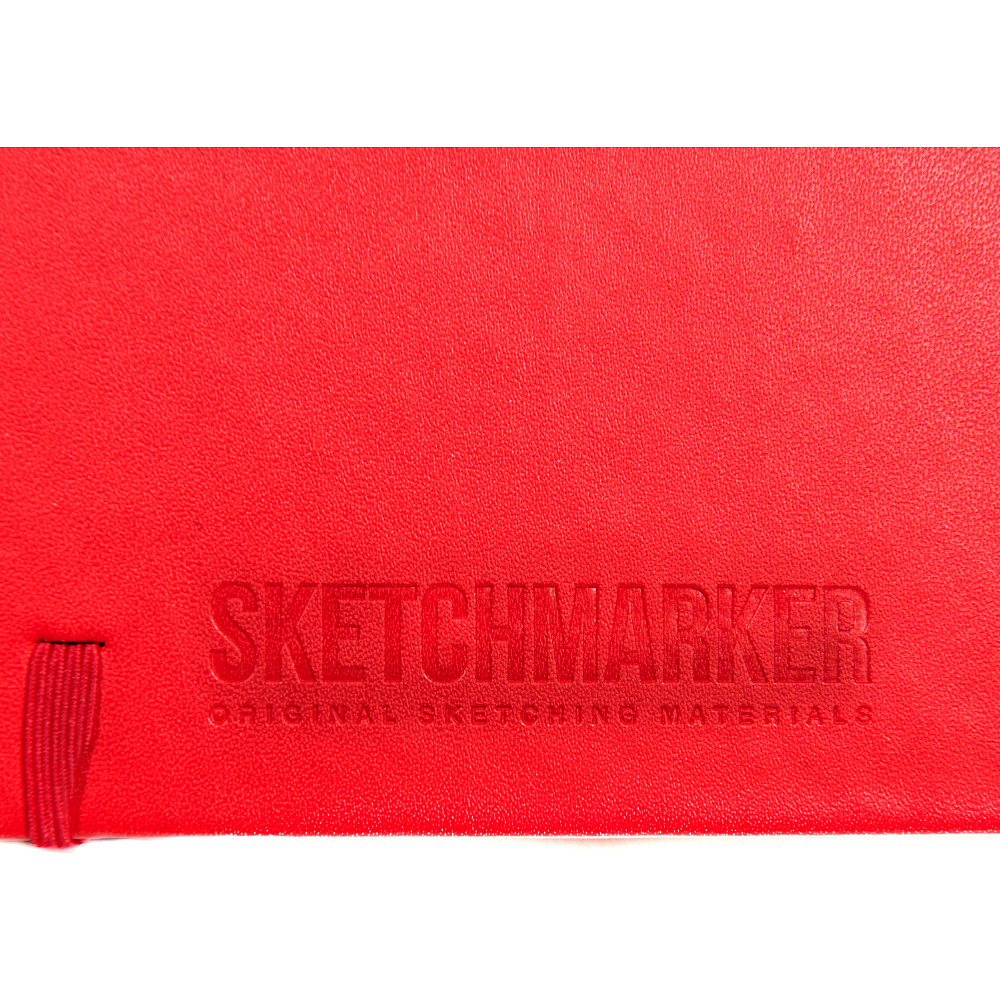 Скетчбук "Sketchmarker. Цiшыня", 80 листов, нелинованный, красный - 10