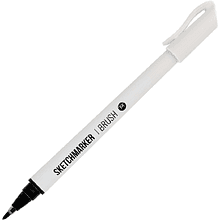 Ручка капиллярная "Sketchmarker brush medium", черный