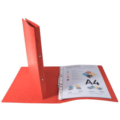 Папка на кольцах "Exacompta", картон, 20 мм, А4, красный - 2