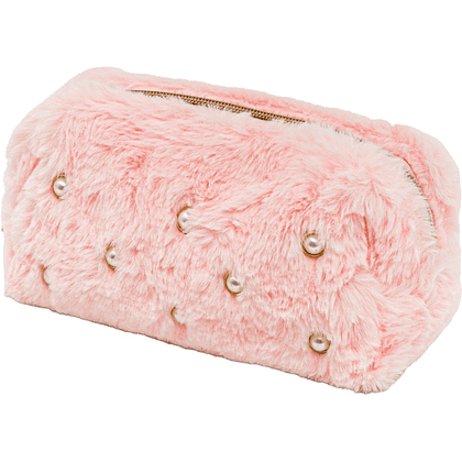 Пенал "Fluffy Pearl", 1 отделение, розовый - 2