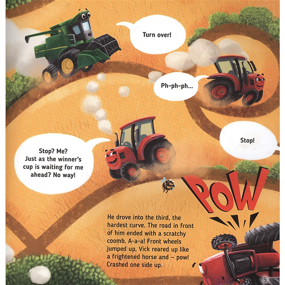 Книга на английском языке "The tractor called Vick and the big race" - 4