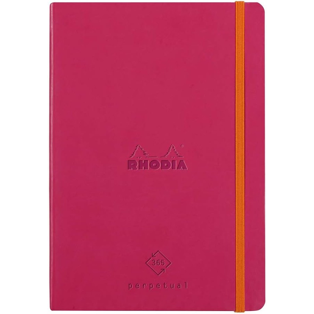 Еженедельник недатированный Clairefontaine Rhodia "Rhodiarama Perpetual", 148x210 мм, 128 страниц, малиновый