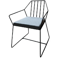 Кресло ALLERD MILORD, ткань, серебристый