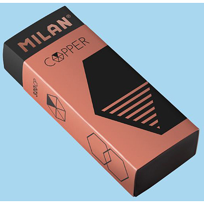 Ластик Milan "320 Copper series", черный - 2