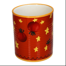 Кашпо "Tomato", доломит, разноцветный