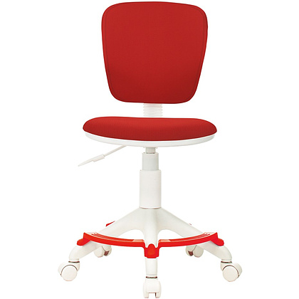 Кресло детское Бюрократ "CH-W204/F", ткань, пластик, красный - 2