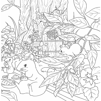 Раскраска "Увлекательные истории лесных зверят. Раскрашиваем приключения очаровательных пушистиков", Нацуки - 5