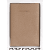 Обложка для паспорта "Бежевая", кожзам - 2