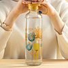 Бутылка для воды "Sand Flower", стекло, 750 мл, прозрачный, желтый - 6