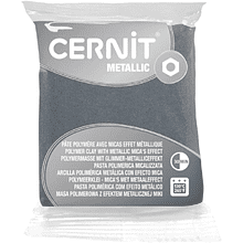 Полимерная глина "Cernit Metallic" 56 г, 80 серебро