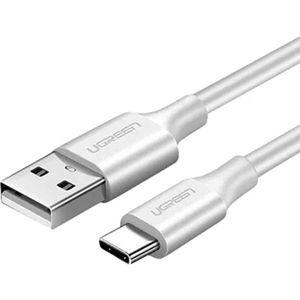 Кабель UGREEN "US287-60122", USB-A 2.0 to Type C, 1,5 м., белый