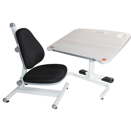 Кресло детское Comf-Pro Coco Chair, ткань, пластик, корпус белый, черный - 9