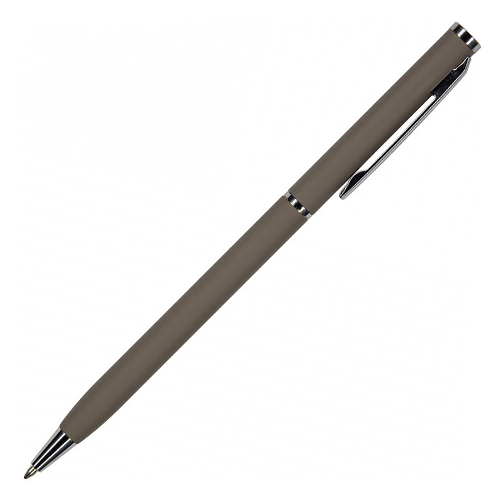 Ручка шариковая автоматическая "Palermo", 0.7 мм, серый, серебристый, стерж. синий