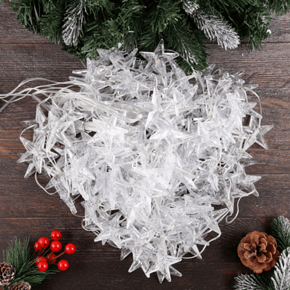 Гирлянда электрическая LED "Занавес. Звезда", мультиколор - 4