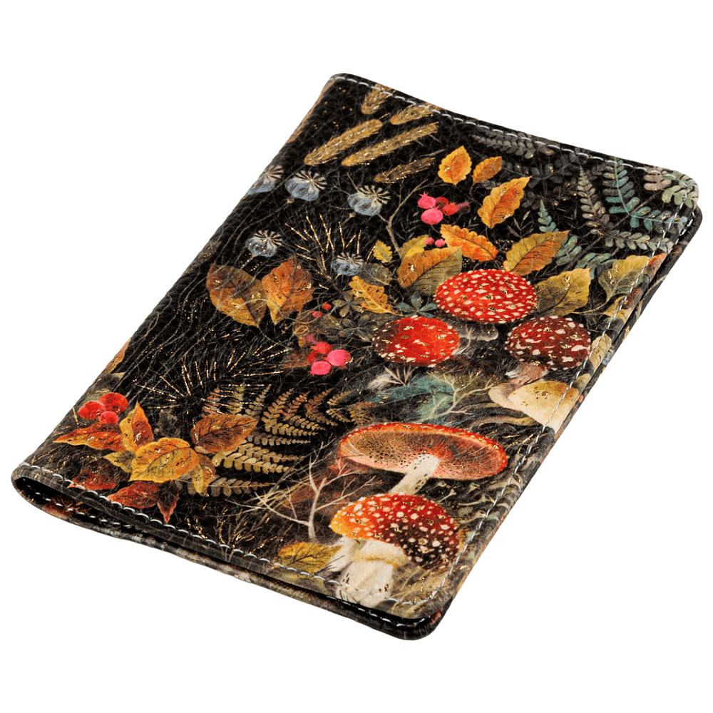 Обложка для паспорта "Flora. Forest Fairy Tale", кожзам., черный - 4