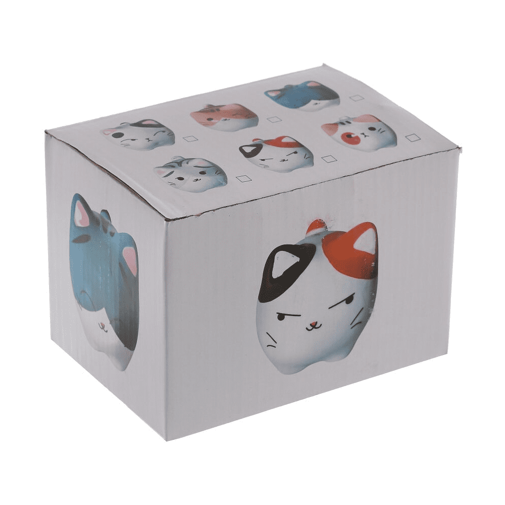 Копилка "Котик 819604", фарфор, белый - 5