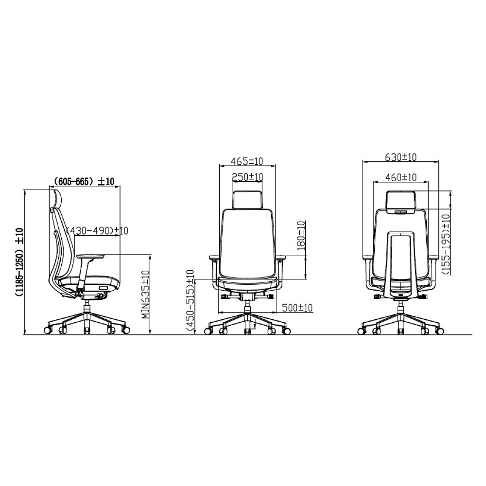 Кресло компьютерное SitZone CH-K55A-BS, ткань, бежевый, пластик, корпус белый - 6