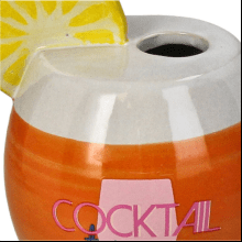 Ваза "Cocktail Fine", фарфор, оранжевый