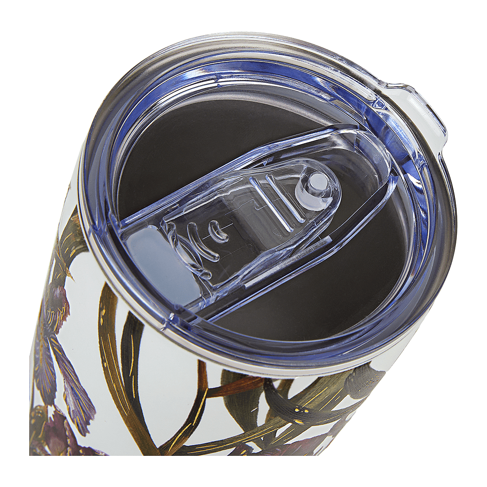 Кружка термическая "Flora. Ирисы", металл, пластик, 600 мл, белый - 4