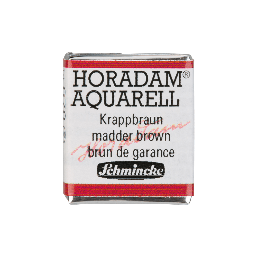 Краски акварельные "Schmincke Horadam", 670 коричневый яркий, полукювета