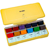 Гуашь "Himi Miya Jelly Cup", 18 цветов, 30 мл, ассорти, желтый футляр - 6