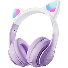 наушники беспроводные Miru "CAT EP-W10", Bluetooth, сиреневый 