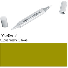 Маркер перманентный "Copic Sketch", YG-97 испанская олива