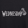 Набор сувенирный «Футболка оверсайз «Wednesday», унисекс, черный, M-L + Стикерпак «Wednesday», А6» - 5
