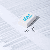 Ластик "iSelect", белый - 2