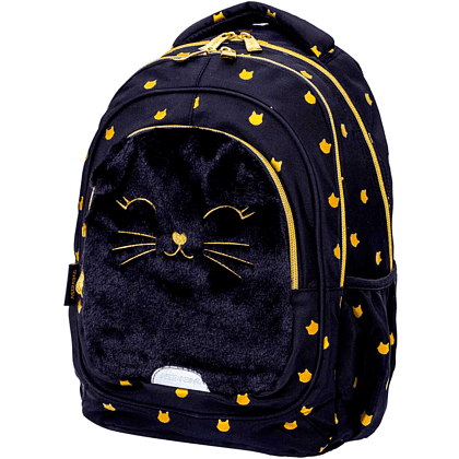 Рюкзак школьный "Fluffy Kitty Black", черный - 3