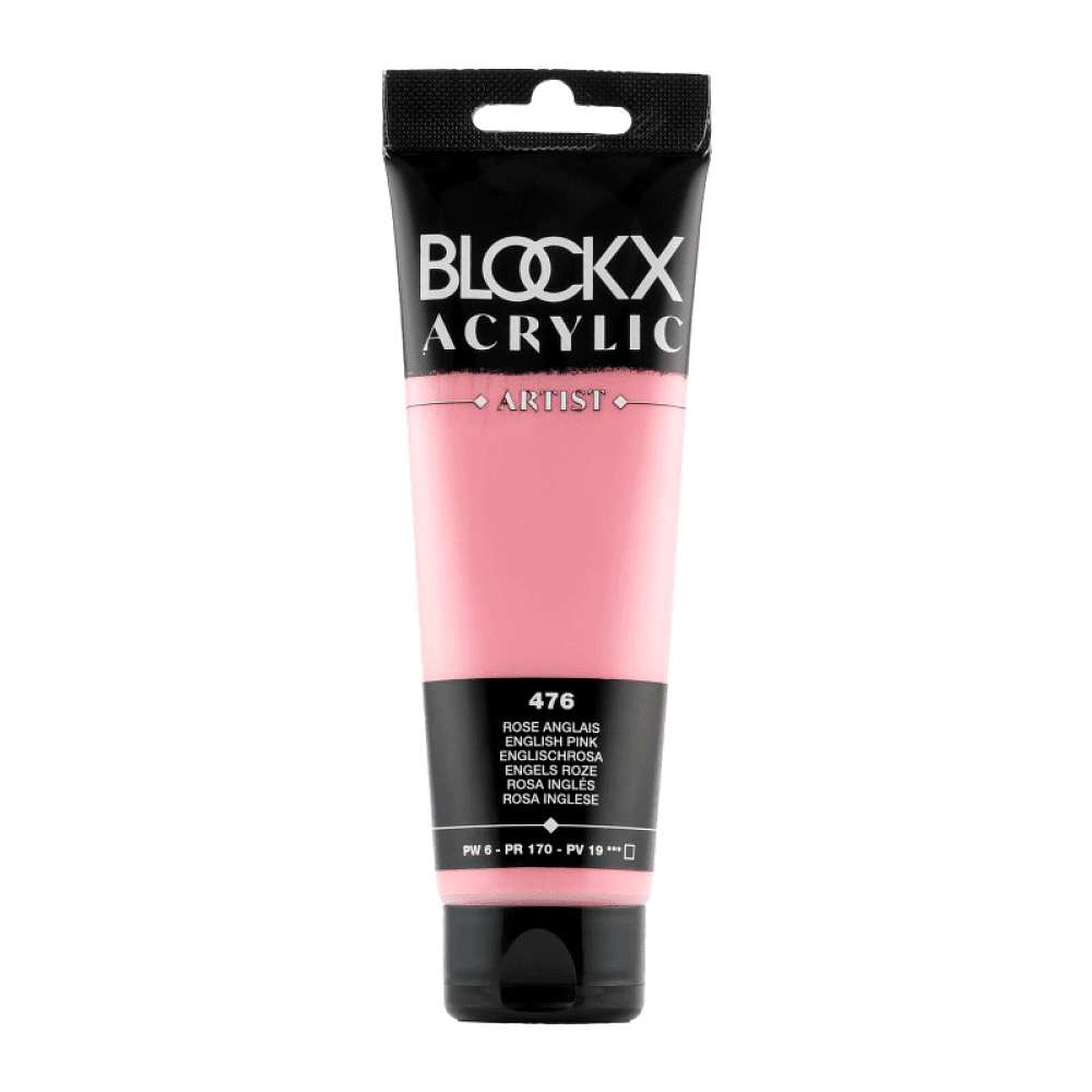 Краски акриловые "Blockx", 476 английская розовая, 120 мл