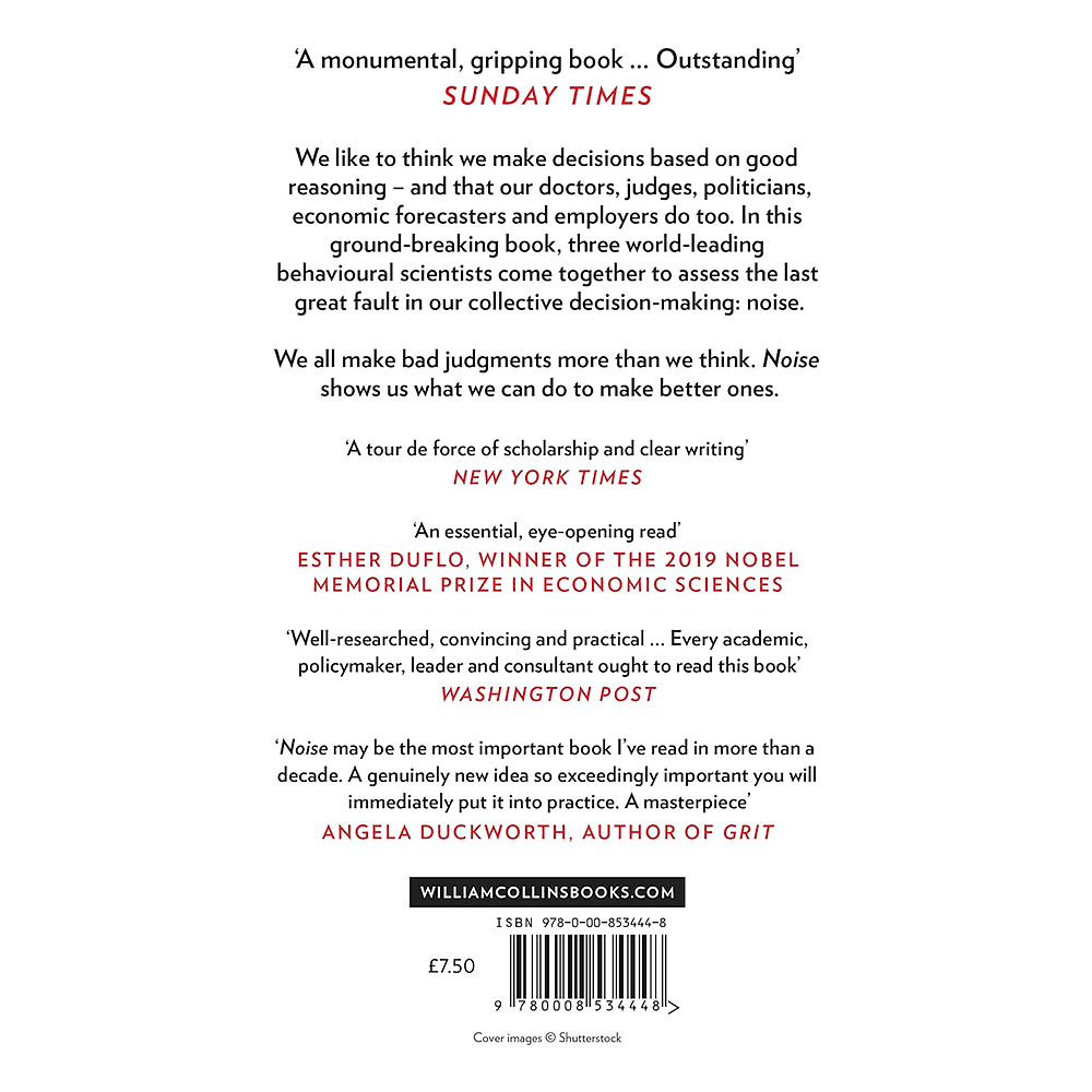 Книга на английском языке "Noise", Daniel Kahneman - 2