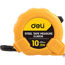 Рулетка Deli YS EDL9010B, 10 м х 25 мм, желтый