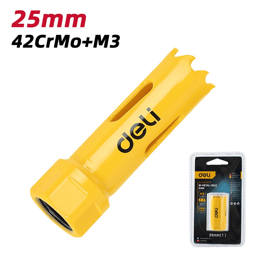 Коронка биметаллическая Deli YS EDH-SKK025-E1, 25 х 38 мм, М14 - 2 Коронка биметаллическая Deli YS EDH-SKK025-E1, 25 х 38 мм, М14 - 2