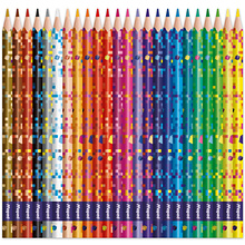 Цветные карандаши "Pixel Party", 24 цвета 