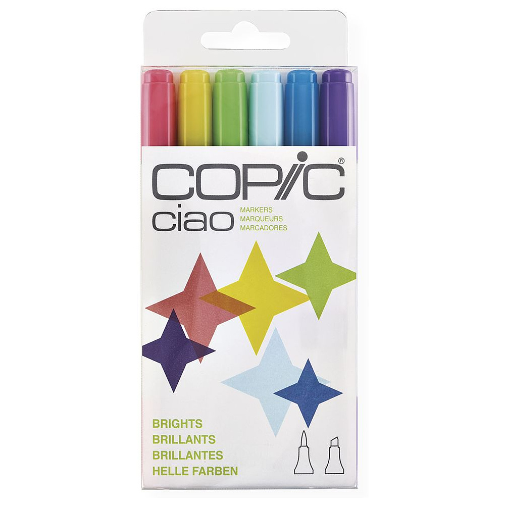 Набор маркеров перманентных "Copic ciao", 6 цветов, светлые оттенки