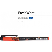 Ручка шариковая "FreshWrite. Гранат", 0.7 мм, черный, красный, стерж. синий