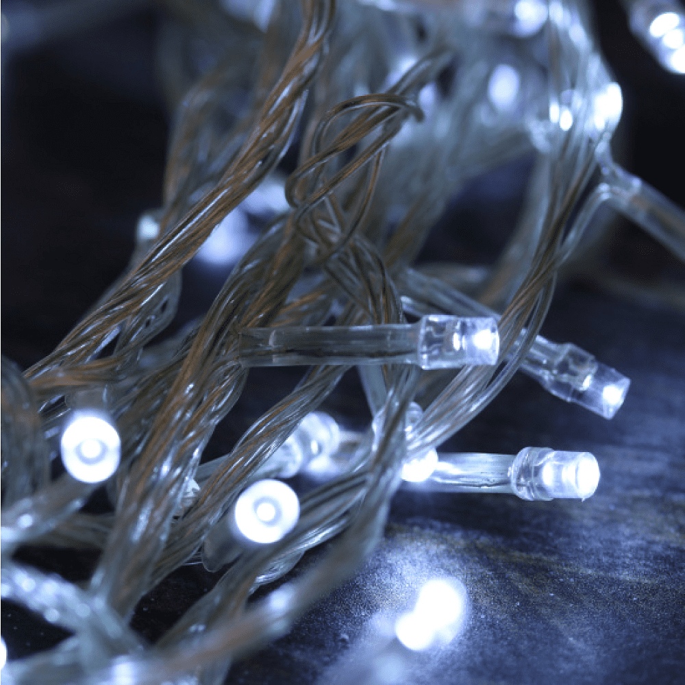 Гирлянда электрическая LED "Нить", 9 м, белый - 4